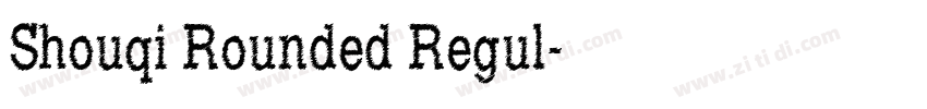 Shouqi Rounded Regul字体转换